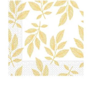 Levél Orange Leaves szalvéta 20 db-os 33x33 cm