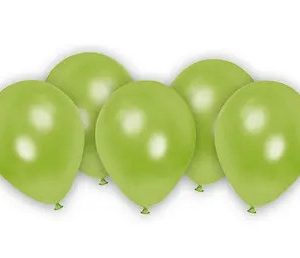 Zöld Metallic Pastel Green léggömb, lufi 8 db-os