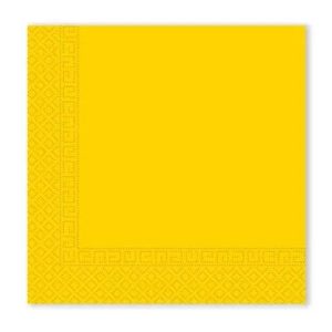 Sárga Unicolour Light Yellow szalvéta 20 db-os 33x33 cm FSC
