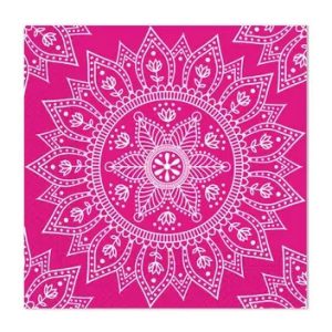 Mandala Fuchsia White szalvéta 20 db-os, 33x33 cm FSC