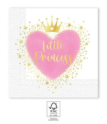 Hercegnők Little Princess szalvéta 20 db-os 33x33 cm FSC - Image 2
