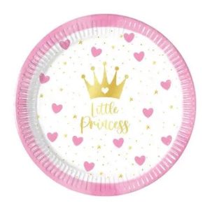 Hercegnők Little Princess papírtányér 8 db-os 20 cm FSC