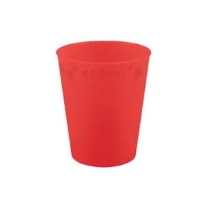 Piros Bright red micro prémium műanyag pohár 250 ml