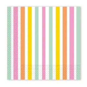 Színes Pastel Stripes szalvéta 20 db-os 33x33 cm FSC