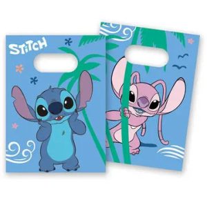 Disney Lilo és Stitch, A csillagkutya Angel papír ajándéktasak, ajándékzacskó 4 db-os