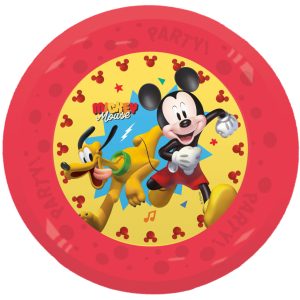 Disney Mickey Jump Into Fun micro prémium műanyag lapostányér 4 db-os szett 21 cm