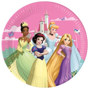 Disney Hercegnők Create Your World papírtányér 8 db-os 23 cm FSC