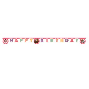 Mása és a medve Sweet Heart Happy Birthday felirat 200 cm FSC