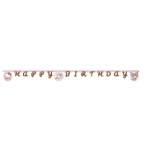 Hello Kitty Kuromi Happy Birthday felirat FSC 2 m