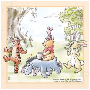 Disney Micimackó Loves Nature szalvéta 20 db-os 33x33 cm FSC