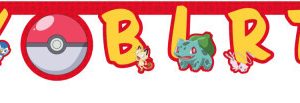 Pokémon Next Generation Happy Birthday felirat 200 cm FSC
