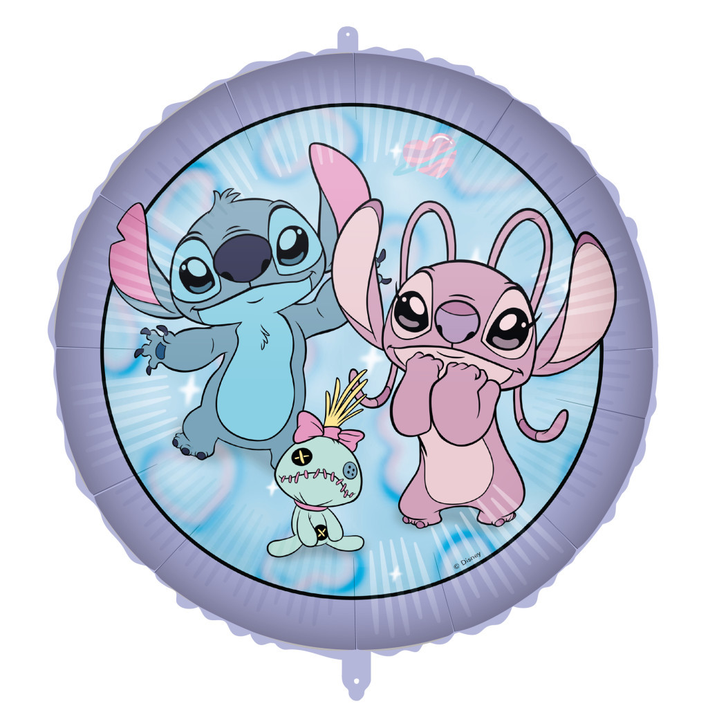 Disney Lilo és Stitch, A csillagkutya Angel Cute fólia lufi 46 cm