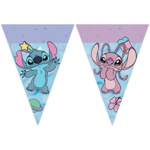 Disney Lilo és Stitch, A csillagkutya Angel Cute zászlófüzér 2,3 m FSC