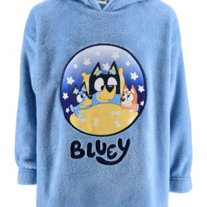 Bluey Stars belebújós plüss polár takaró, poncsó 6/8 év