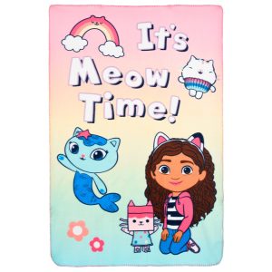 Gabi babaháza Meow Time polár takaró 100x150cm
