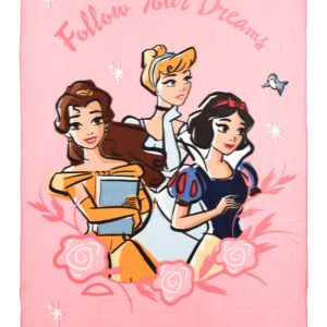 Disney Hercegnők Follow Your Dreams polár takaró 100x150cm