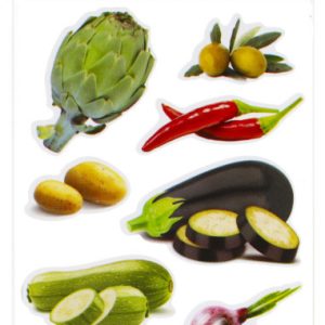 Zöldség Artichoke matrica szett