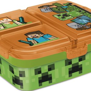 Minecraft Battle több rekeszes uzsonnás doboz, szendvicsdoboz XL
