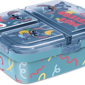Disney Lilo és Stitch, A csillagkutya Just több rekeszes uzsonnás doboz, szendvicsdoboz XL