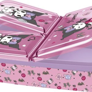 Hello Kitty Kuromi több rekeszes uzsonnás doboz, szendvicsdoboz