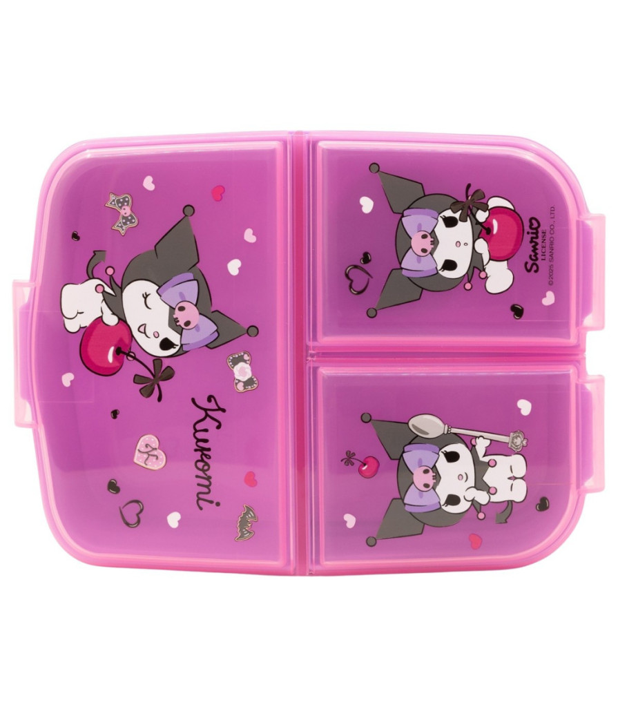 Hello Kitty Kuromi több rekeszes uzsonnás doboz, szendvicsdoboz - Image 2