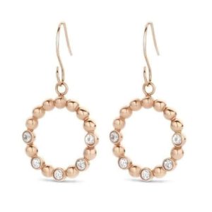 Victoria Rose gold színű karika fülbevaló