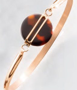 Victoria Rose gold színű barna mintás karkötő