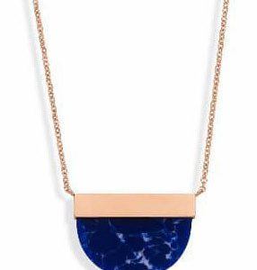 Victoria Rose gold színű kék mintás nyaklánc