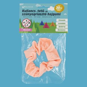 Kullancs-, tetű- és szúnyogriasztó szatén hajgumi Elysium - Rózsaszín