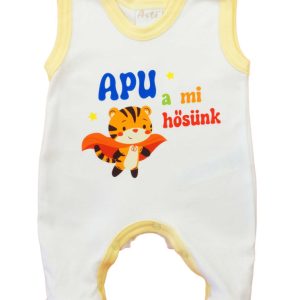 Apák napi ujjatlan pamut rugdalózó