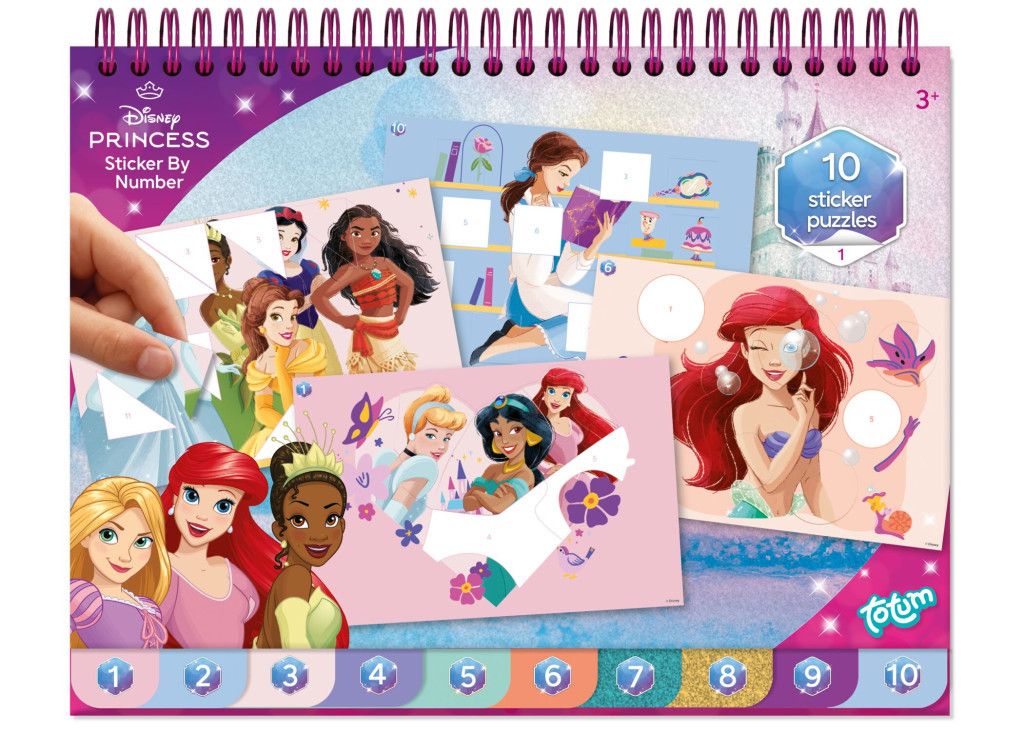 Disney Hercegnők Story puzzle matrica és színező szett