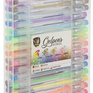Színes Moxy zselés toll szett 30 db-os dobozban