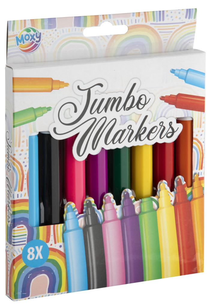 Színes Moxy jumbo filctoll szett 8 db-os