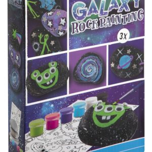 Színes Galaxy kavicsfestő készlet matricával