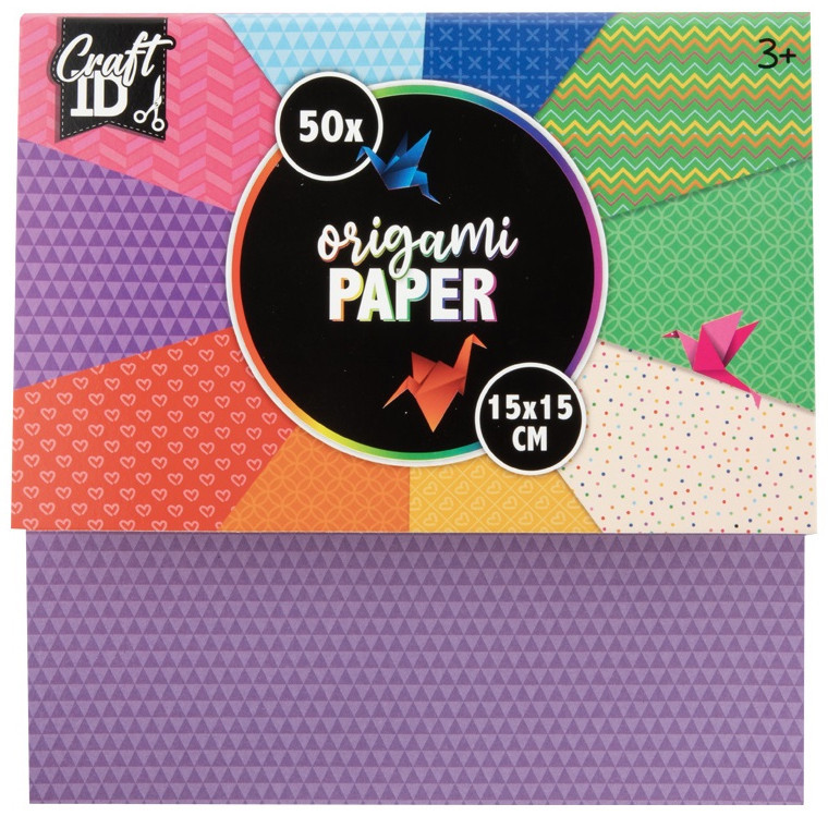 Színes Craft origami papír 15x15 cm