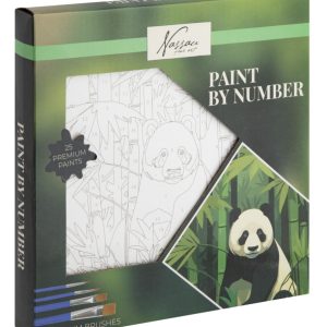 Panda Nassau számfestő készlet 20x20 cm