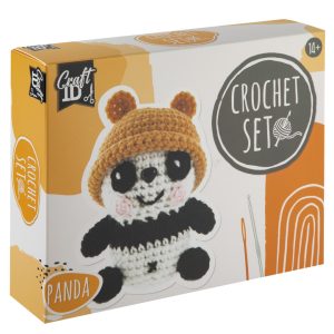 Panda kölyök Craft kreatív horgoló szett