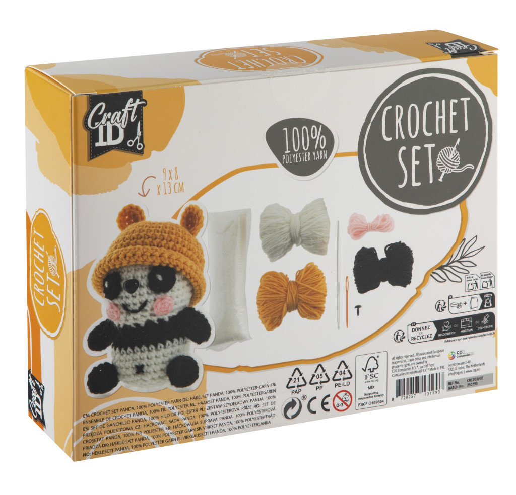 Panda kölyök Craft kreatív horgoló szett - Image 2