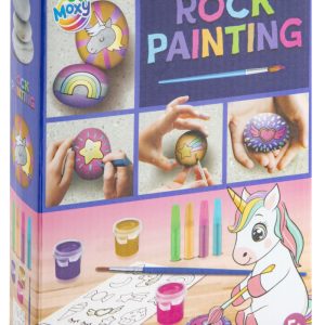 Színes Unicorn kavicsfestő készlet matricával