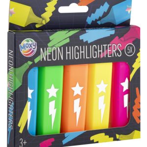 Színes Neon szövegkiemelő szett 5 db-os