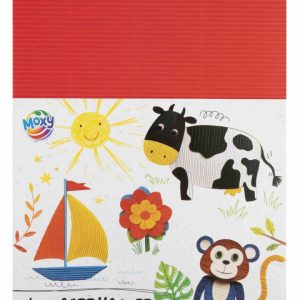 Színes Moxy kreatív hullámpapír szett 8 ív