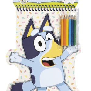 Bluey Happy forma színező szett matricával és színes ceruzával