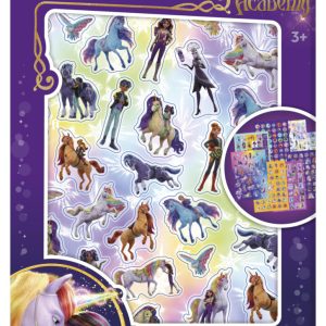 Unikornis Akadémia Magic csillámos matricás album 8 ív