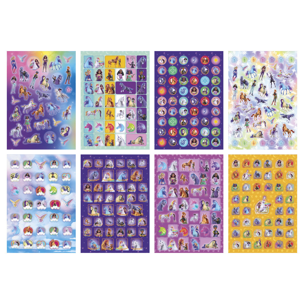 Unikornis Akadémia Magic csillámos matricás album 8 ív - Image 2