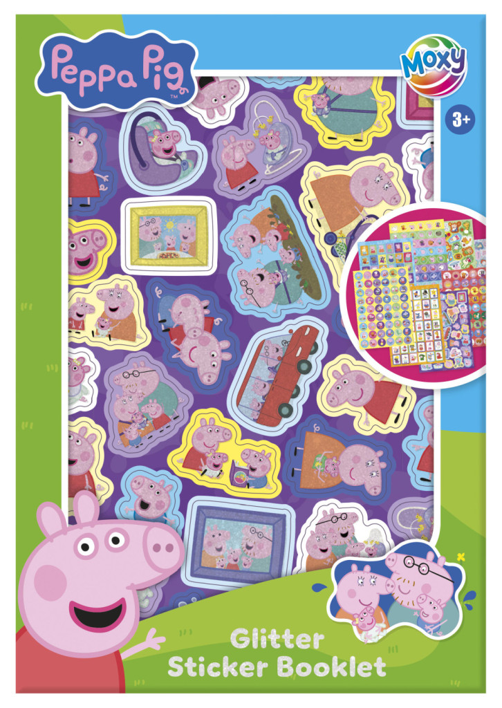 Peppa malac Family csillámos matricás album 8 ív