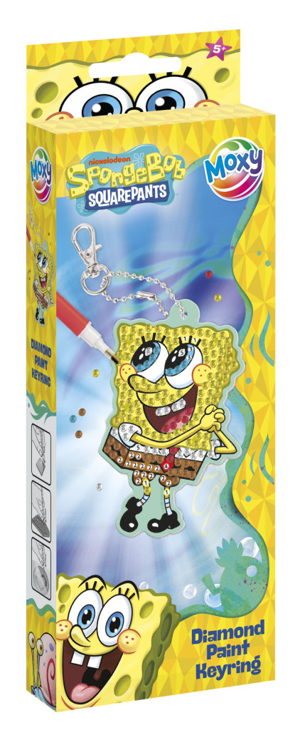 SpongyaBob Smile gyémántszemes kulcstartó készítő szett