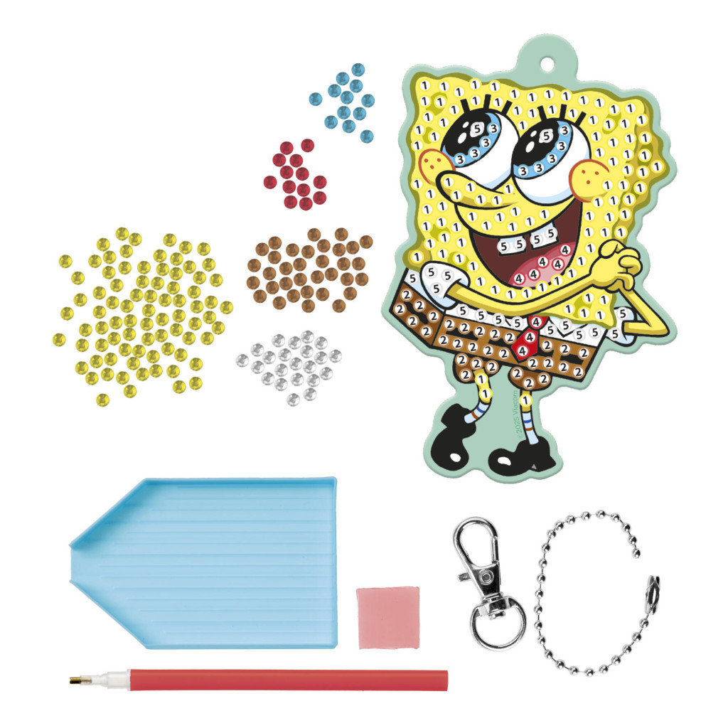 SpongyaBob Smile gyémántszemes kulcstartó készítő szett - Image 2