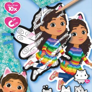 Gabi babaháza Fairy scratch képkarcoló készlet mágnessel