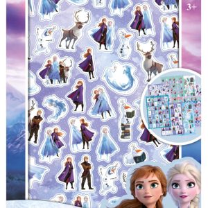 Disney Jégvarázs Adventure csillámos matricás album 8 ív