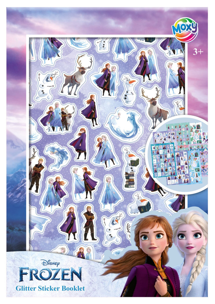 Disney Jégvarázs Adventure csillámos matricás album 8 ív